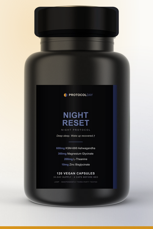 Night Reset bottle — PM sleep support, no melatonin