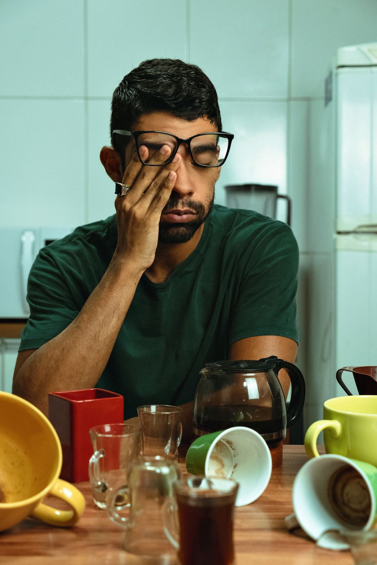 The coffee holding him together