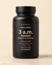 Small Hours bottle, matte black.